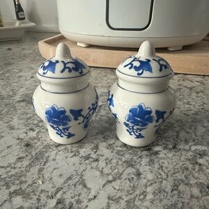 Blue and White Ceramic Jars